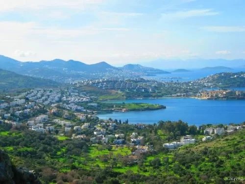 Enjoy a scenic journey along the coast with Bodrum Gündoğan Car Rental. Enjoy a pleasant drive along the coast with Gündoğan car rental service, a photo reflecting the turquoise sea view and a comfortable transportation experience for holidaymakers.