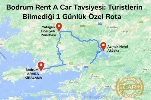 Bodrum avtomobil icarəsi ilə sərbəst şəkildə kəşf edin. Bodrum kirayə avtomobil tövsiyələri ilə Azmak çayını kəşf etməklə, kənd səhər yeməyindən həzz alaraq və gizli inciləri kəşf etməklə unudulmaz bir gün keçirin.